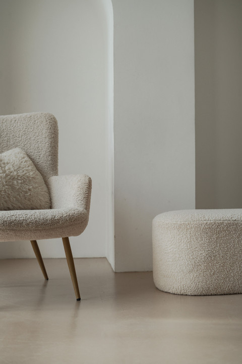 Boucle Wing Chair
