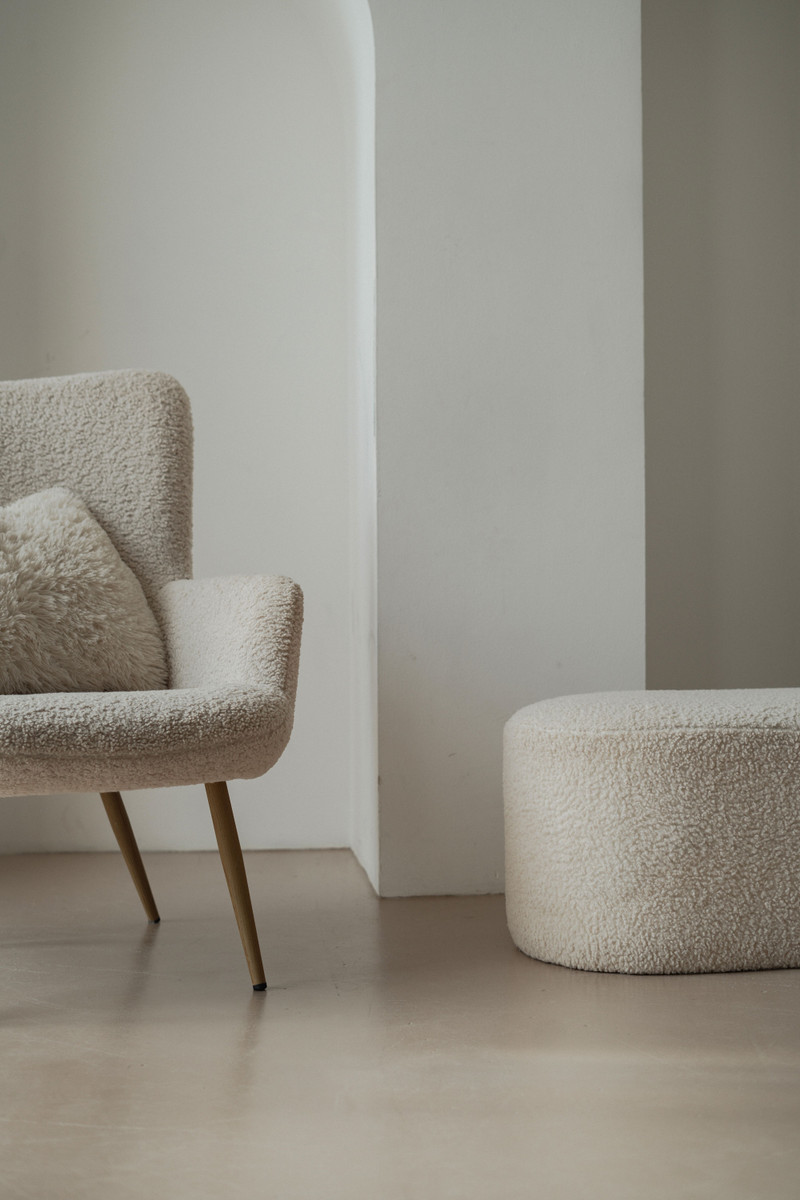 Boucle Wing Chair