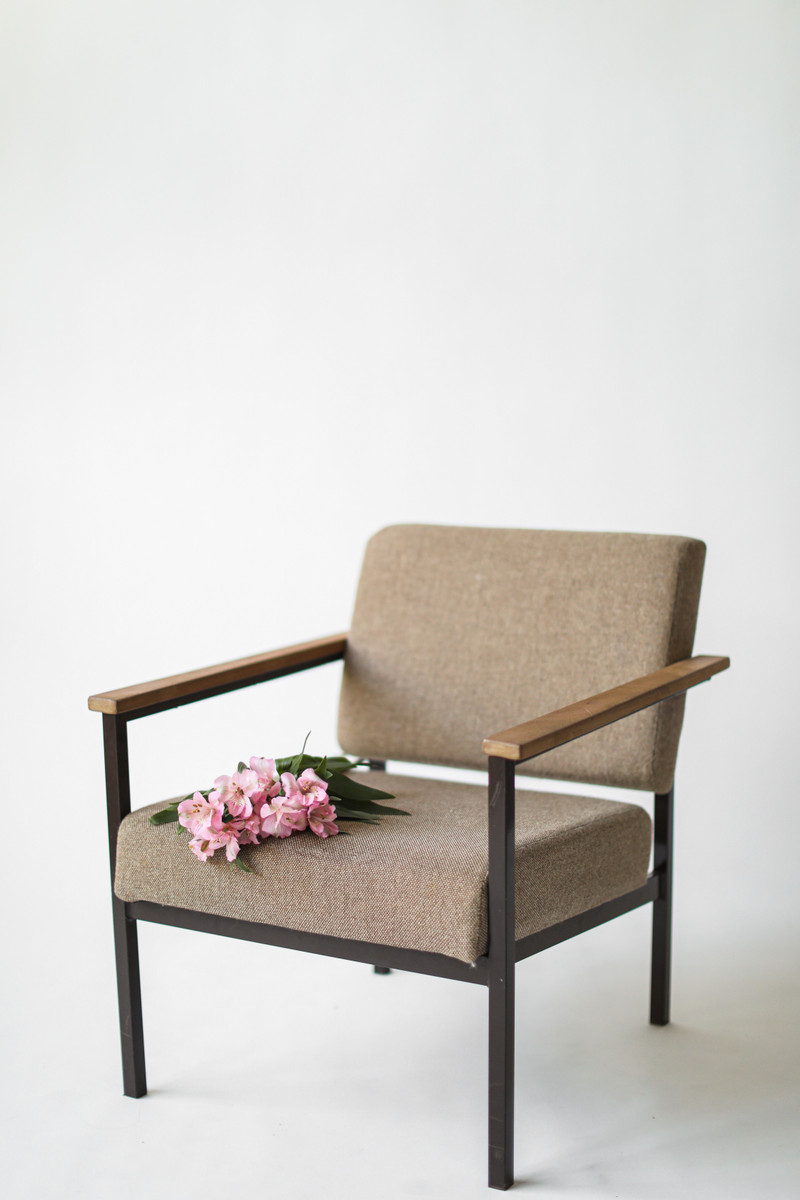 Walnut Frame Armchair