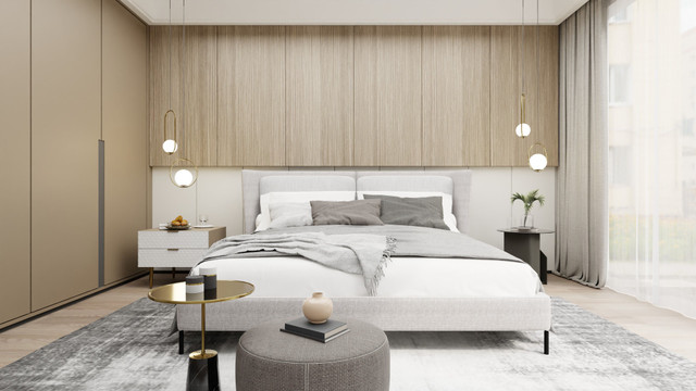 Noor Upholstered Bed, Meera D.